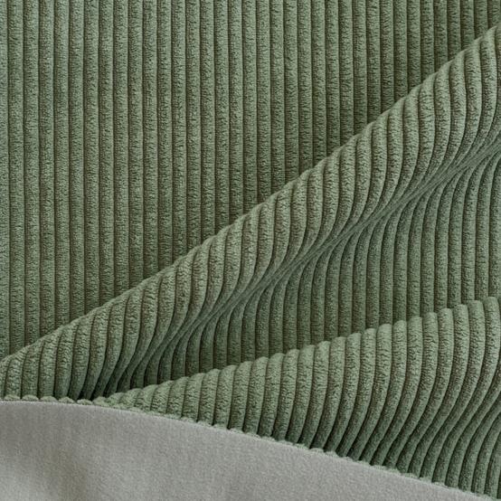 Tissu velours côtelé large kaki