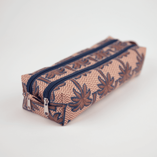 Trousse double compartiment palmeraie