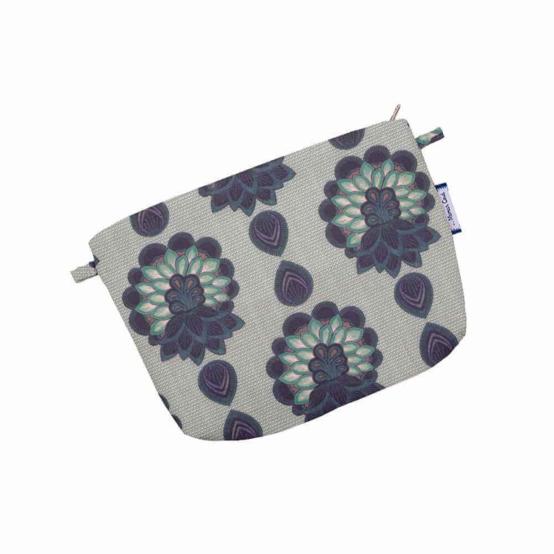 Mini pochette tissu lotus vert