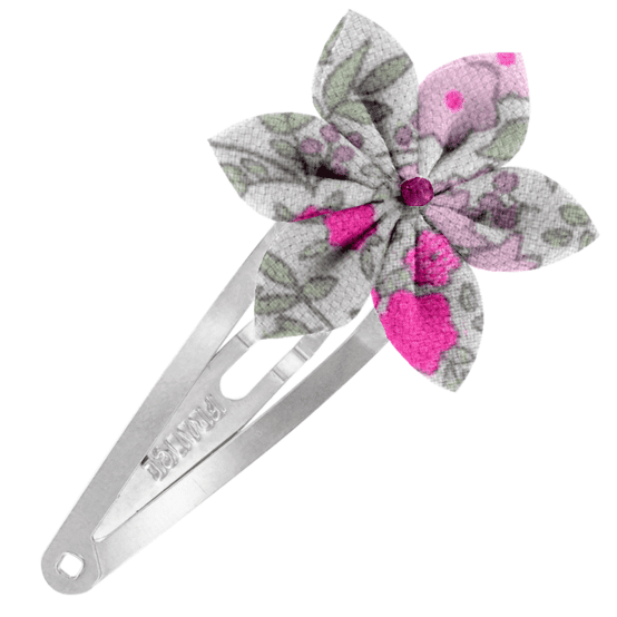 Barrette clic-clac fleur étoile serenade fluo
