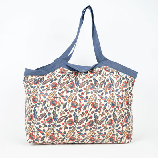 Sac cabas moyen plumes d'été