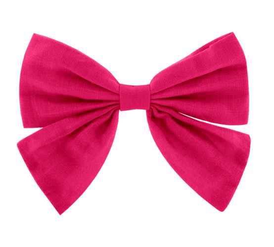 Barrette noeud papillon fuchsia