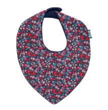 Bavoir bandana romance fleurie