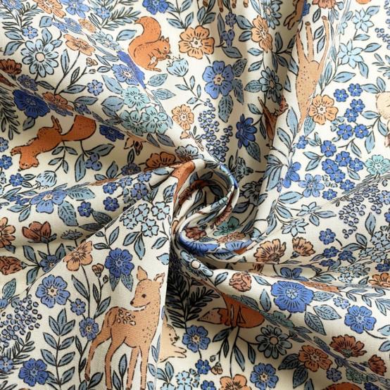 Tissu coton au mètre comptine enchantée
