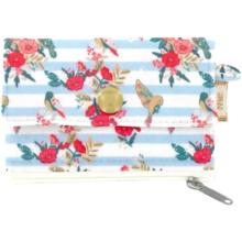Mini pochette porte-monnaie horizons fleuris