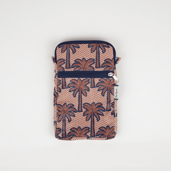 Pochette téléphone matelassée palmeraie