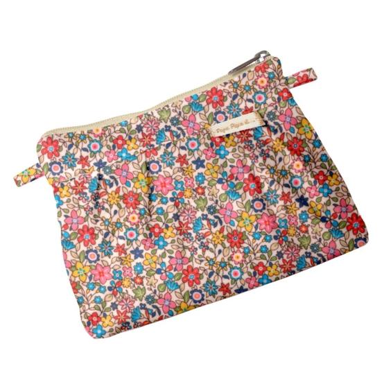 Mini pochette plissée mille et une fleurs
