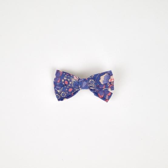 Barrette noeud ruban lavandula