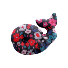 Barrette Baleine romance fleurie