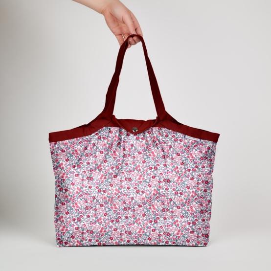 Sac cabas moyen rose grenadine