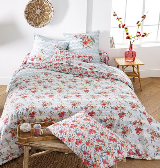 Housse de couette 2 personnes Horizons Fleuris