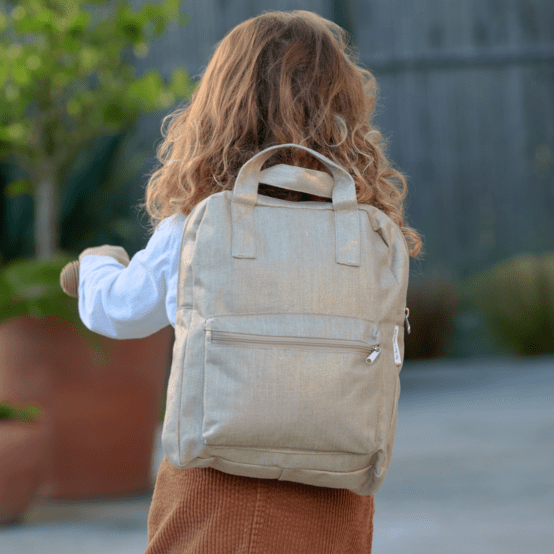 Petit sac à dos Gaby lin doré