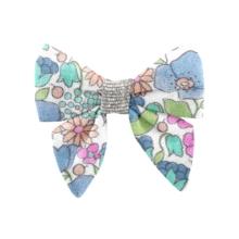 Barrette Mini Noeud Papillon pastel fleuri