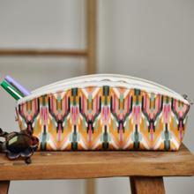Trousse scolaire ikat ocre