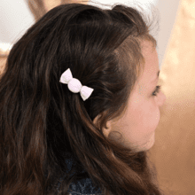 Petite barrette mini bonbon oxford rose