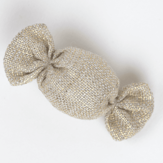 Petite barrette mini bonbon  lin pailleté