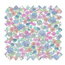 Tissu coton au mètre pastel fleuri