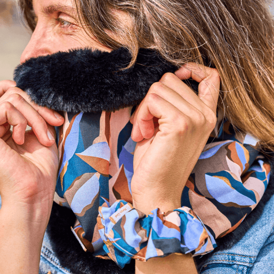 Echarpe tube adulte vague d'automne