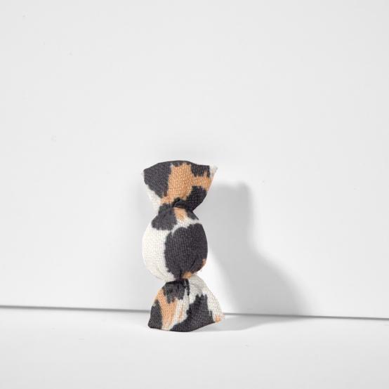 Petite barrette mini bonbon leopard