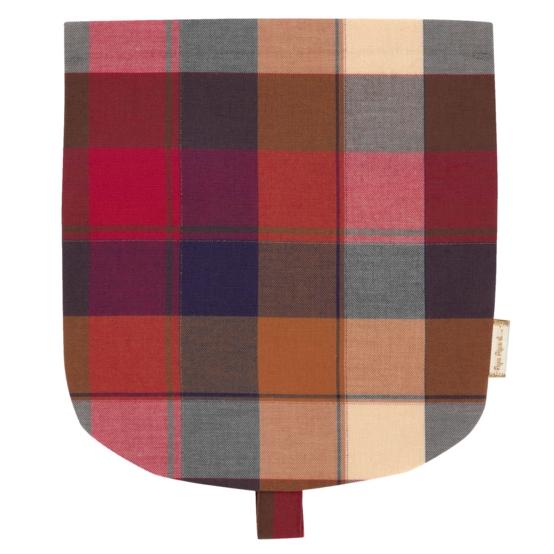Rabat petite besace tartan lurex rubis