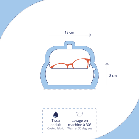 Etui à lunettes toile de biche