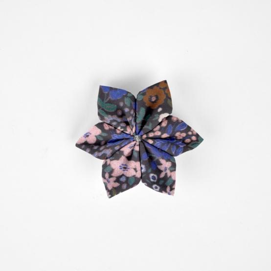 Barrette fleur étoile monet lilas