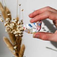 Barrette Baleine tutti fleuri