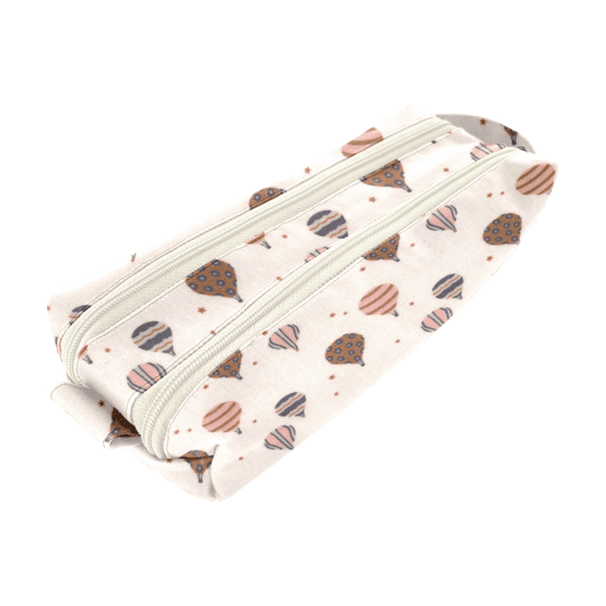 Trousse double compartiment montgolfiere