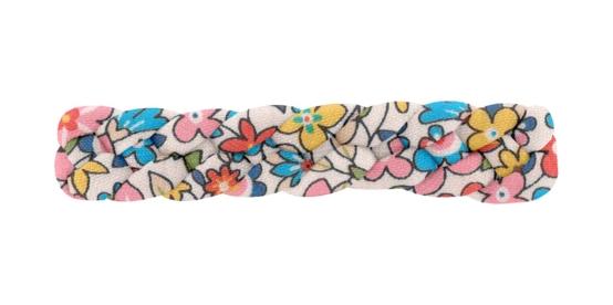 Barrette cheveux tressée mille et une fleurs