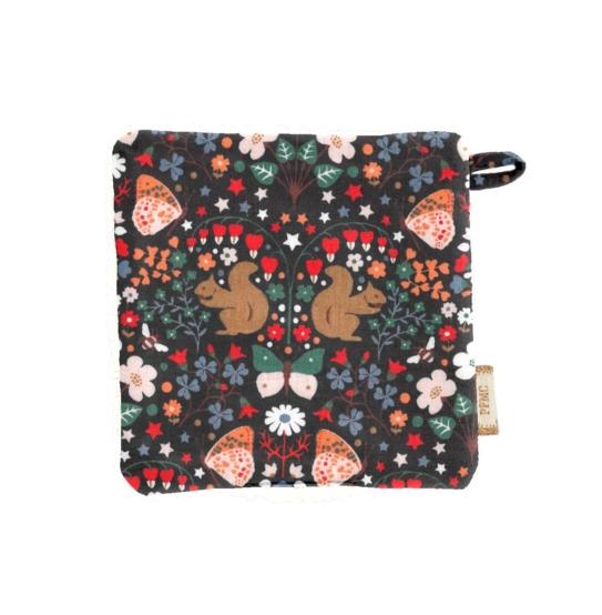 Carré Démaquillant Lavable casse noisette