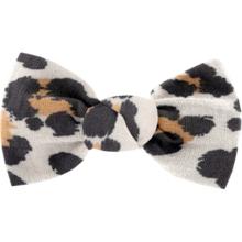 Barrette petit noeud leopard