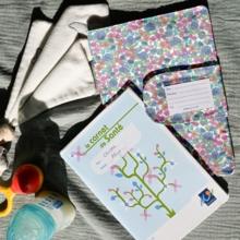 Protège carnet de santé pastel fleuri