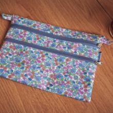 Pochette plate Aloïs pastel fleuri