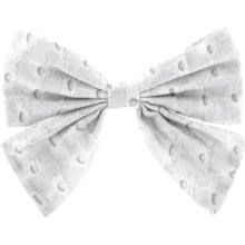 Barrette noeud papillon broderie anglaise