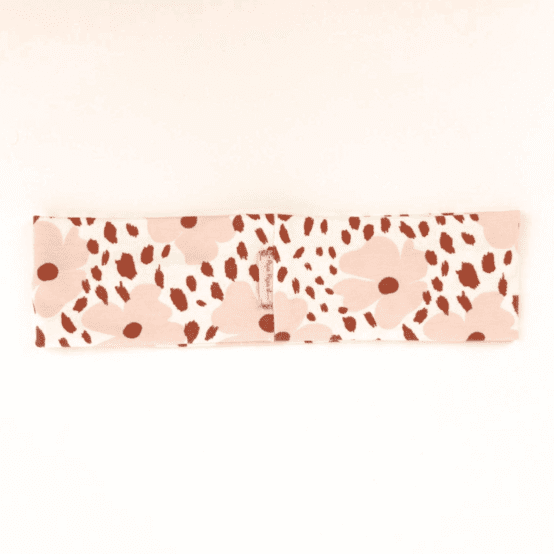 Bandeau jersey pensées nude terracotta