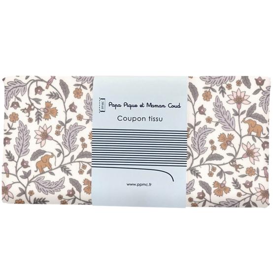 Coupon tissu 50 cm rêve de jasmin