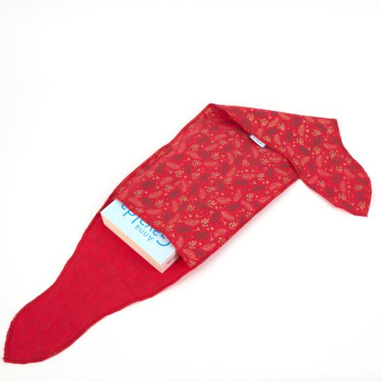 Fupochiki S (14 x 17 cm) ex2557 noel mini feuillage houx or rouge