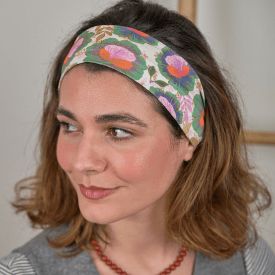Bandeau jersey fleur de thé