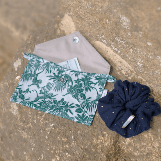 Petite pochette enveloppe jungle vintage