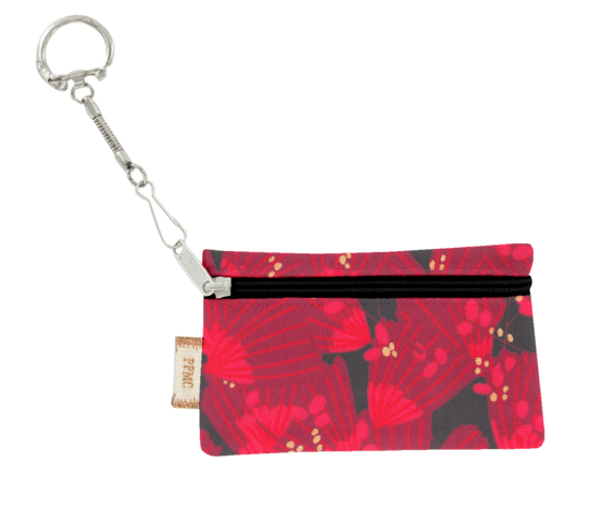 Pochette porte-clés féérie fuchsia