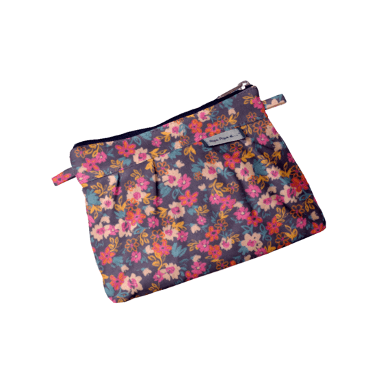 Mini pochette plissée hippie fleurie
