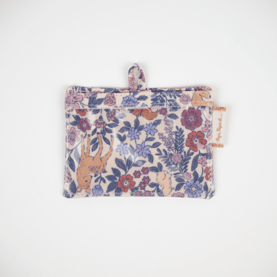 Porte badge comptine enchantée rose