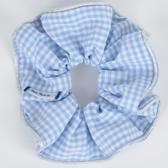 Grand Chouchou Passepoil vichy ciel