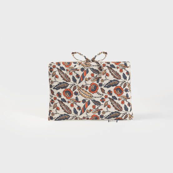 Petite pochette à livre ou liseuse plumes d'été