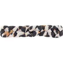 Barrette cheveux tressée leopard