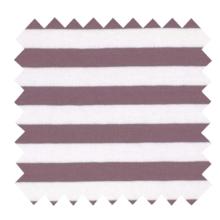 Tissu jersey rayure aubergine blanc