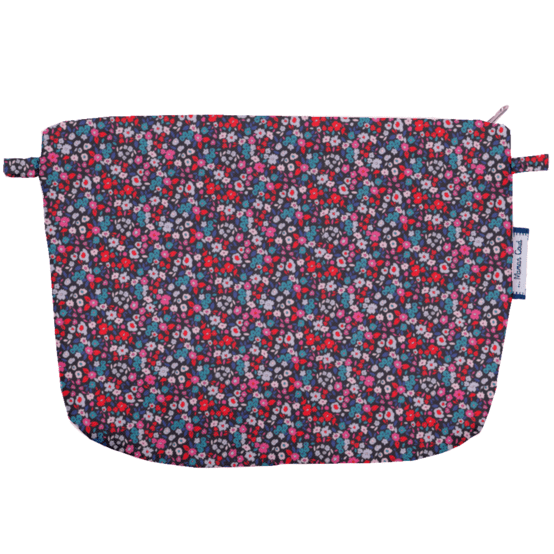 Pochette tissu romance fleurie