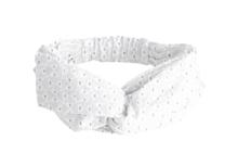 Bandeau croisé enfant broderie anglaise blanche