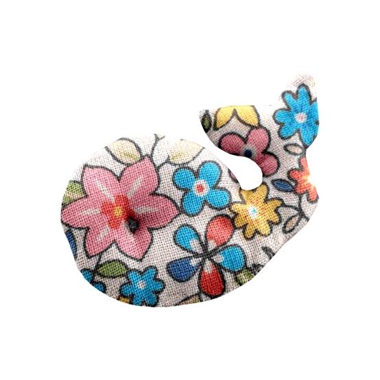 Barrette Baleine mille et une fleurs