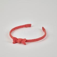 Serre-tête fin gaze lurex corail